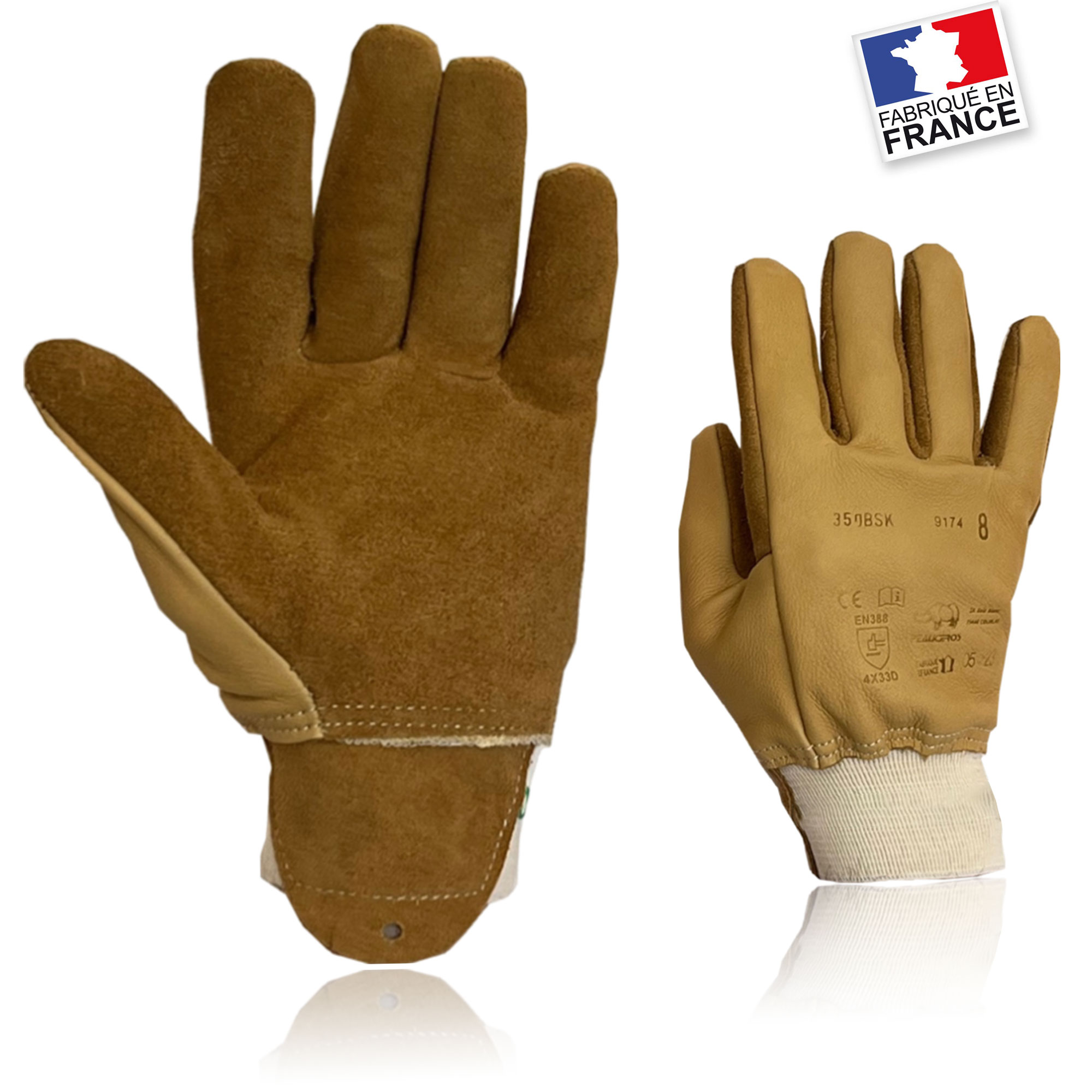 Gants recto/verso